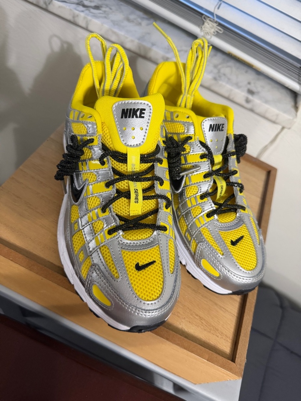 Nike Kids' Yellow & Silver Athletic Sneakers - Picture 2 of 5